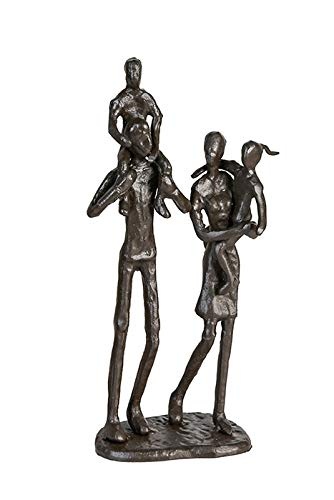 Casablanca 74571 Design Skulptur Family - Eisen brüniert 22 x 10 x 6 cm