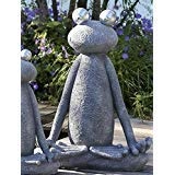 Casablanca - Skulptur Figur Dekoobjekt - Frosch - Magnesia - Farbe: Grau/Silber - Höhe: 80 cm