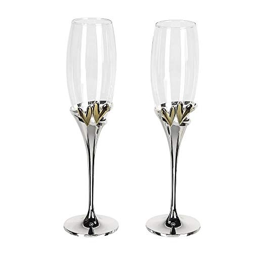 C.a.s.a.b.l.a.n.c.a Champagnerglas Goldhearts 2-teilig...