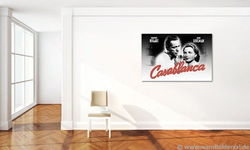 WandbilderXXL® Gedrucktes Leinwandbild "Casablanca" in 120x80x2cm fertig gespannt auf Holzkeilrahmen. Günstige Leinwanddrucke für Wohnraum Schlafzimmer.