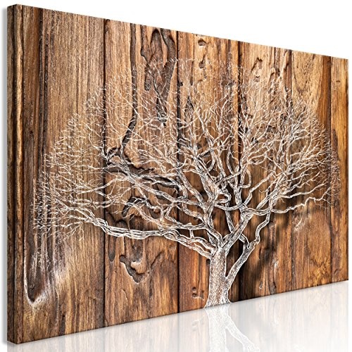 decomonkey Bilder Baum Holz 100x45 cm 1 Teilig...