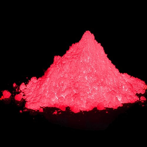 decomonkey Profi Nachleuchtpigment Glühpulver 100g rosa Nachtleuchtendes Phosphoreszierend selbstleuchtend Glow Pulver Nachleuchtpulver Leuchtfarben Nacht Leuchtpulver