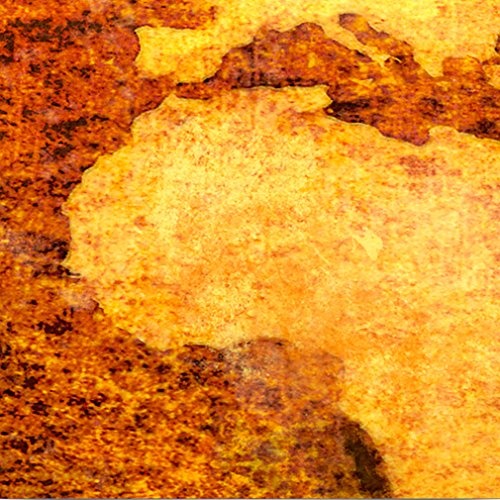 decomonkey Bilder Weltkarte 120x80 cm 3 Teilig Leinwandbilder Bild auf Leinwand Vlies Wandbild Kunstdruck Wanddeko Wand Wohnzimmer Wanddekoration Deko Welt Karte Landkarte Kontinente