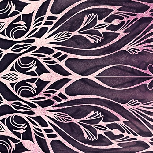 decomonkey Bilder Mandala 200x80 cm 5 Teilig Leinwandbilder Bild auf Leinwand Vlies Wandbild Kunstdruck Wanddeko Wand Wohnzimmer Wanddekoration Deko Modern Abstrakt Orient rosa violett