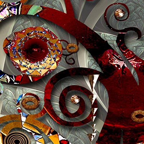decomonkey Bilder Gustav Klimt Baum 200x80 cm 5 Teilig Leinwandbilder Bild auf Leinwand Vlies Wandbild Kunstdruck Wanddeko Wand Wohnzimmer Wanddekoration Deko Abstrakt Mosaik