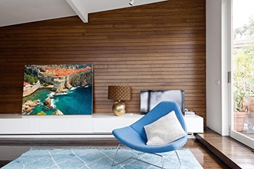 Paul Sinus Art Leinwandbilder | Bilder Leinwand 120x80cm Blick auf Dubrovnik mit Mittelmeerküste - Kroatien