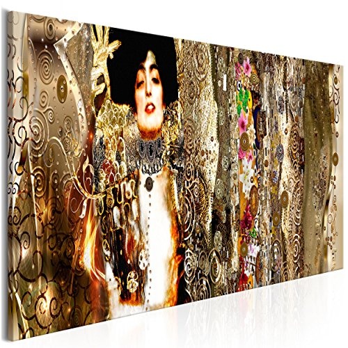 decomonkey Akustikbild Gustav Klimt Abstrakt 135x45 cm 1...