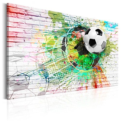 decomonkey Akustikbild Fußball 120x80 cm 1 Teilig...
