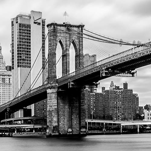 decomonkey | Mega XXXL Bilder New York | Wandbild Leinwand 160x80 cm Selbstmontage DIY Einteiliger XXL Kunstdruck zum aufhängen | Panorama Stadt