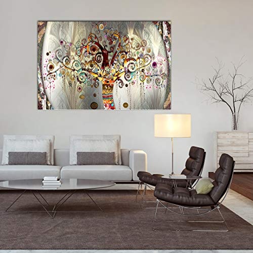decomonkey | Mega XXXL Bilder Gustav Klimt | Wandbild Leinwand 170x85 cm Selbstmontage DIY Einteiliger XXL Kunstdruck zum aufhängen | Baum Abstrakt