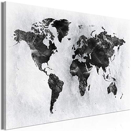 decomonkey | Mega XXXL Bilder Weltkarte | Wandbild Leinwand 165x110 cm Selbstmontage DIY Einteiliger XXL Kunstdruck zum aufhängen | Landkarte Welt
