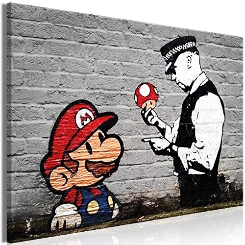 decomonkey | Mega XXXL Bilder Mario and Cop Banksy |...