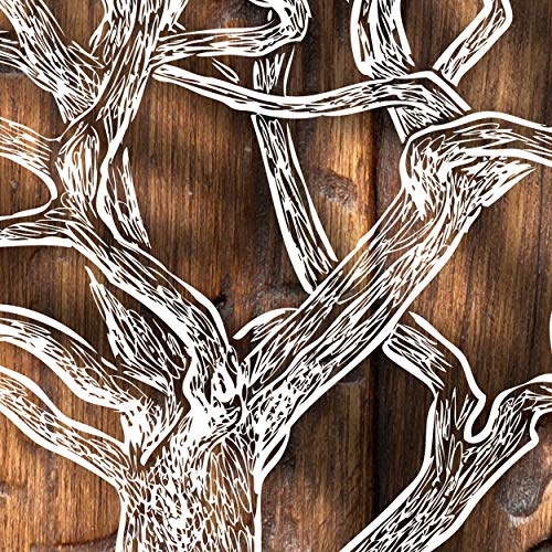 decomonkey | Mega XXXL Bilder Baum Holz | Wandbild Leinwand 160x80 cm Selbstmontage DIY Einteiliger XXL Kunstdruck zum aufhängen | Abstrakt