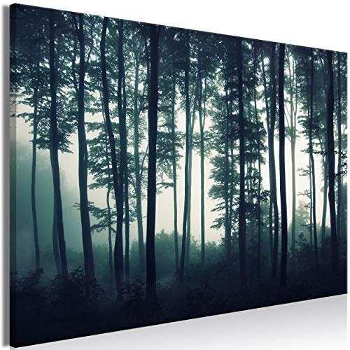 decomonkey | Mega XXXL Bilder Wald | Wandbild Leinwand 170x85 cm Selbstmontage DIY Einteiliger XXL Kunstdruck zum aufhängen | Natur Baum
