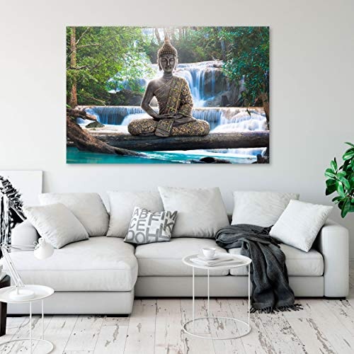 decomonkey | Mega XXXL Bilder Buddha | Wandbild Leinwand...