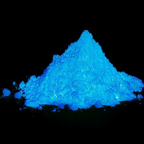 decomonkey Profi Nachleuchtpigment Glühpulver 40g blau/türkis Nachtleuchtendes Phosphoreszierend selbstleuchtend Glow Pulver Nachleuchtpulver Leuchtfarben Nacht Leuchtpulver