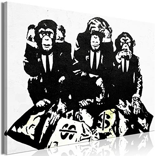 decomonkey Bilder Banksy 120x80 cm 1 Teilig...