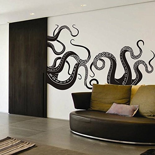 Vinyl Kraken Wall Decal Octopus Tentacles Wall Sticker...