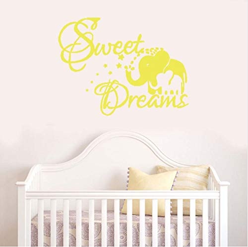 LGXINGLIyidian Sweet Dream Elephant Wall Stickers Nursery...