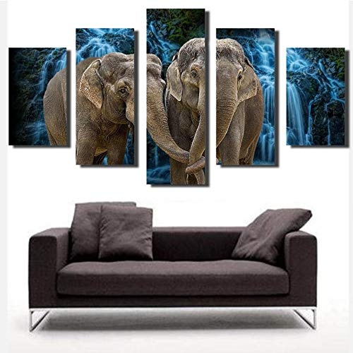 MITENG Dream Elephant Inkjet-Malerei, M Hd Moderne...