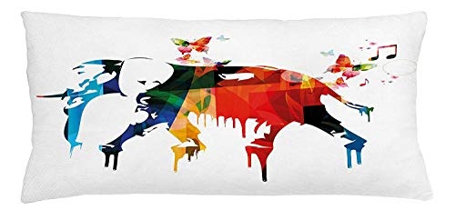 Cupsbags Abstract Throw Pillow Cushion Cover, African...