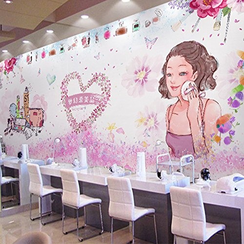 Vlies Tapete Wandbilder Cosmetic Shop Background Wallpaper Dream Bright Welcoming Poster Beauty Wallpaper Nail Romantic Garden Go Shop Paintings