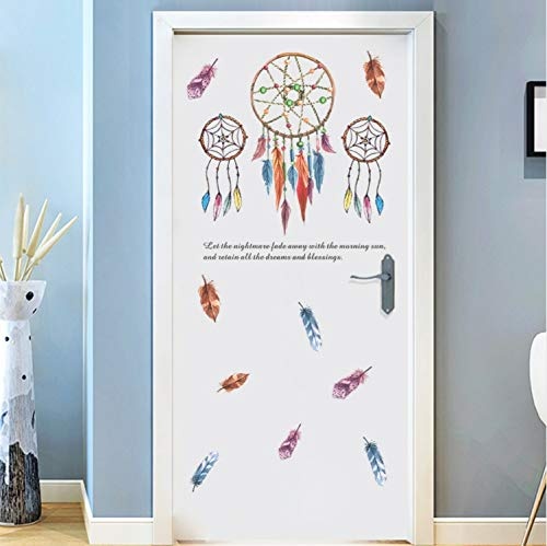 zpbzambm Flying Dream Feathers Flower Wall Stickers Home...