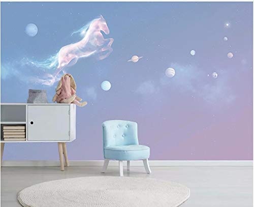 Fototapete 3D Effekt Tapete Tianma Dream Sternenkloster Universum Planet Vliestapete 3D Wallpaper Moderne Wanddeko Wandbilder