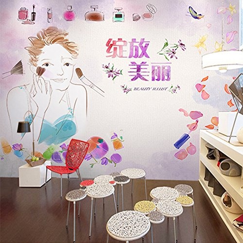 Vlies Tapete Wandbilder Cosmetic Shop Background Wallpaper Dream Bright Welcoming Poster Beauty Wallpaper Nail Romantic Garden Go Shop Paintings