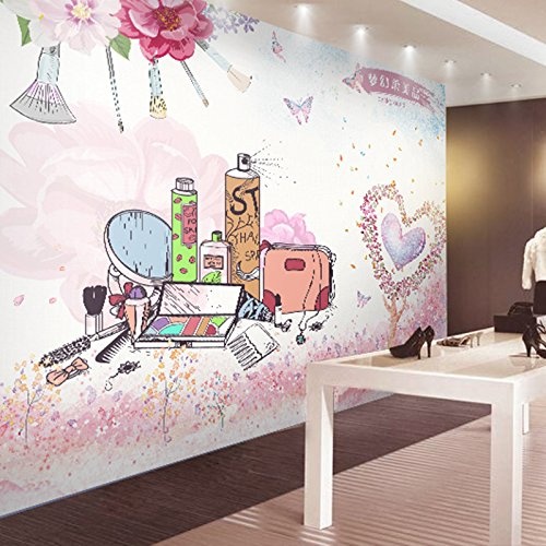 Vlies Tapete Wandbilder Cosmetic Shop Background Wallpaper Dream Bright Welcoming Poster Beauty Wallpaper Nail Romantic Garden Go Shop Paintings