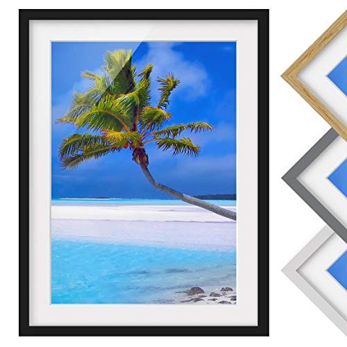 Bild mit Rahmen - Tropical Dream - Rahmenfarbe Schwarz, 70 x 50 cm