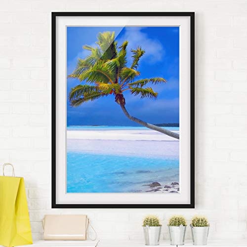 Bild mit Rahmen - Tropical Dream - Rahmenfarbe Schwarz, 70 x 50 cm