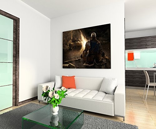 Dark Souls Game Wandbild 120x80cm XXL Bilder und Kunstdrucke auf Leinwand