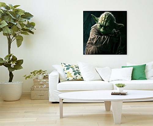 Master Yoda Star Wars Leinwandbild in 60x60cm Made in...