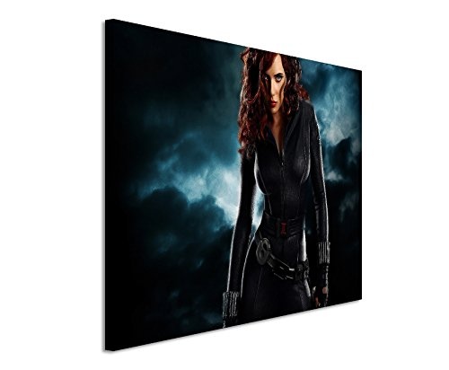 Black Widow Iron Man 3 Wandbild 120x80cm XXL Bilder und Kunstdrucke auf Leinwand