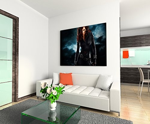 Black Widow Iron Man 3 Wandbild 120x80cm XXL Bilder und Kunstdrucke auf Leinwand