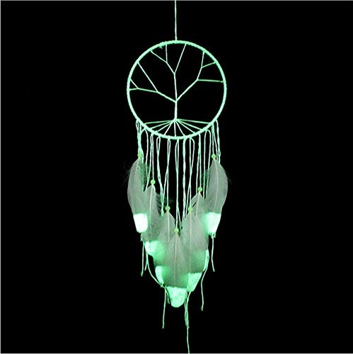 Einzigartige Fluoreszierende Dreamcatcher Mode Geschenk Indien Baum Des Lebens Windspiele Hängen Anhänger Dream Catcher Home Wall Art Decor