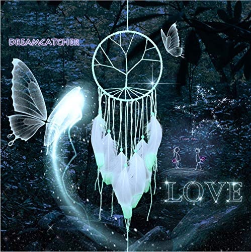 Einzigartige Fluoreszierende Dreamcatcher Mode Geschenk Indien Baum Des Lebens Windspiele Hängen Anhänger Dream Catcher Home Wall Art Decor