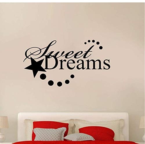 cptbtptp Wohnkultur Sweet Dreams Art Decal Wandaufkleber Für Schlafzimmer 75x40cm
