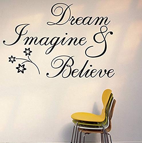 Zjxxm Witkey Dream Imagine And Believe Inspirational Wall...