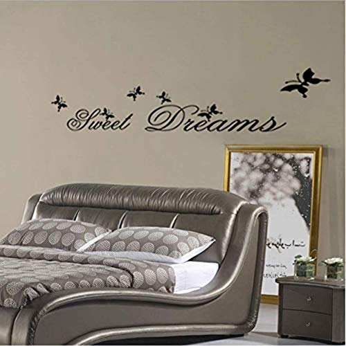 Wandtattoos selbstklebende Wandtattoos wasserdichte Wandtattoos Sweet Dream Quotes Wandtattoos Vinyl Hauptdekorationen Wohnzimmer Wandtattoo Kinderzimmer Wandtattoos Mural Arts Poster Wallpa