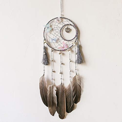 Dandeliondeme Aufhängen Decor Feder Bell Butterfly Dream Catcher Wand Home Cafe Auto Craft Ornament für Schlafzimmer Einzigartige Dekoration, Multi