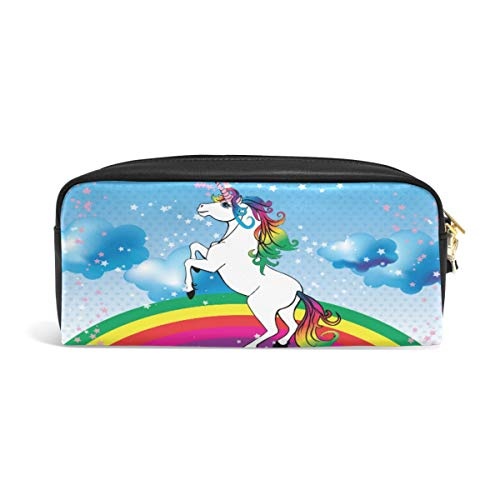 Emoya Einhorn Rainbow Believe Your Dream Federmäppchen Federmäppchen Schreibwaren Kosmetik Tasche