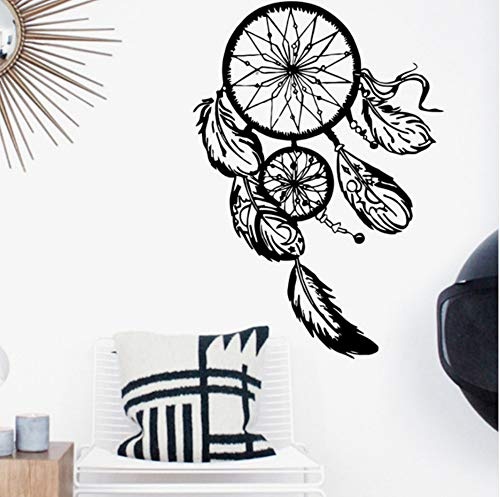 Wandtattoos & Wandbilder/Art Design Dream Catcher Vinyl Wandaufkleber Ausgangsdekor Federn Nacht Symbol Indian Decal Schlafzimmer Wohnzimmer Dream Catch