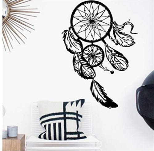 Myvovo Art Design Dream Catcher Vinyl   Wandaufkleber Ausgangsdekor S Nacht Symbol Indian Aufkleber Schlafzimmer Wohnzimmer Dream Catch 58 * 82 Cm