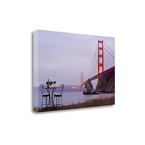 "Dream Cafe Golden Gate Bridge - 35" By Alan Blaustein, Fine Art Giclee Print on Gallery Wrap Canvas, Ready to Hang