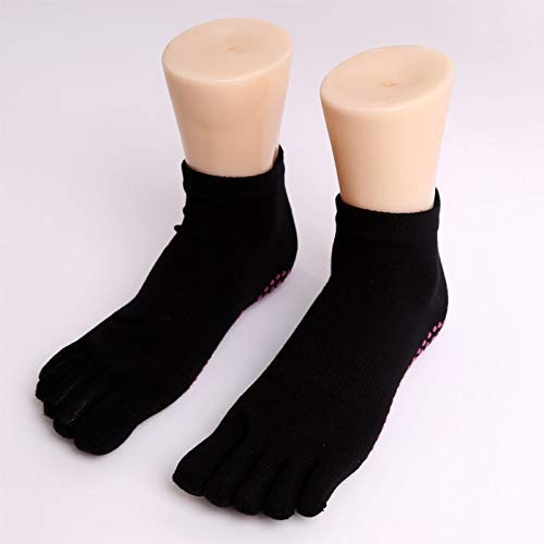 2 Paar Frau Yoga Socken Für Sport Pilates Socken Ballett Tanz Socken Five Fingers Silikon Anti-Rutsch Socken