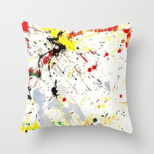 TKMSH Paint Splatter Canvas Pillowcase Cushion Covers...