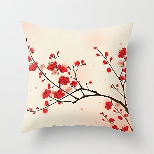 Oriental Style Painting, Plum Blossom in Spring Accent...