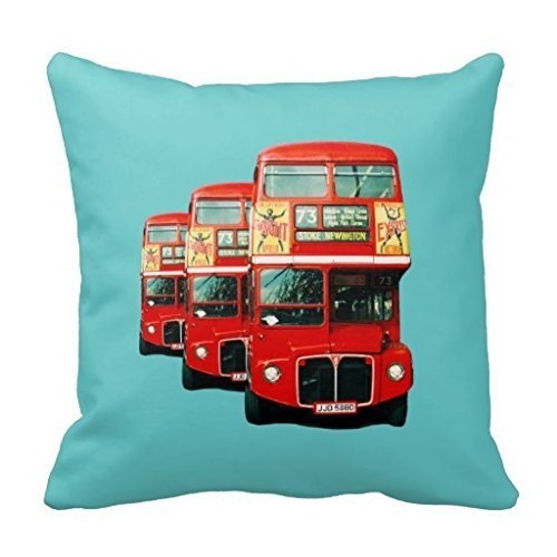 TKMSH London Bus Pillowcase Decorate for a Sofa Pillow...